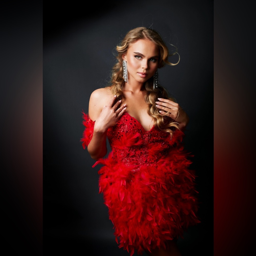 Full feather dress,Cocktail dress,Customized Gala Gown,Bridesmaids Sparkly Dress